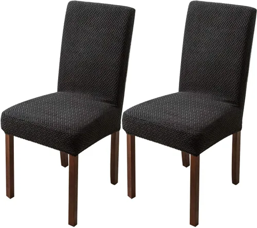Vista 61 de Genina Fundas impermeables para sillas de comedor, cocina, fundas para sillas de comedor Parson (beige, 2 unidades)