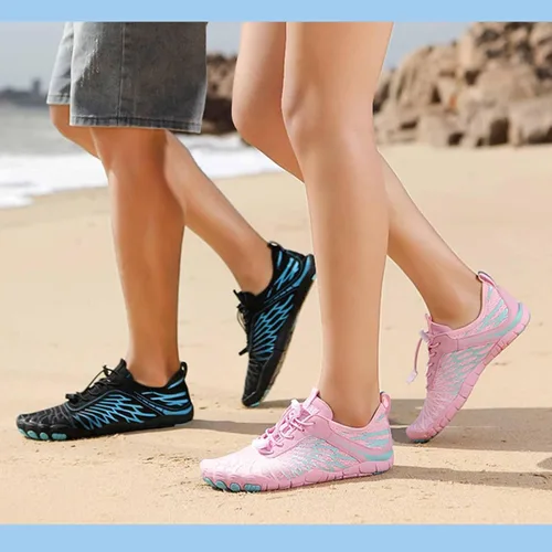 Vista 3 de Calzado de senderismo para mujer, zapatos de correr descalzos para hombres, zapatos de senderismo para mujer, impermeables, antideslizantes