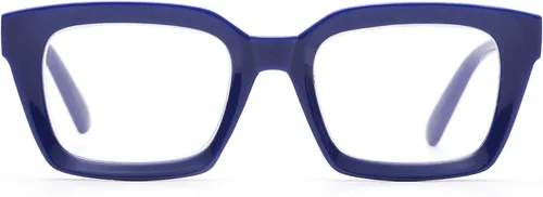 Vista 13 de Lentes de lectura cuadrados estilo retro Oprah, armazón grande y vidrios de 1.96 pulgadas.