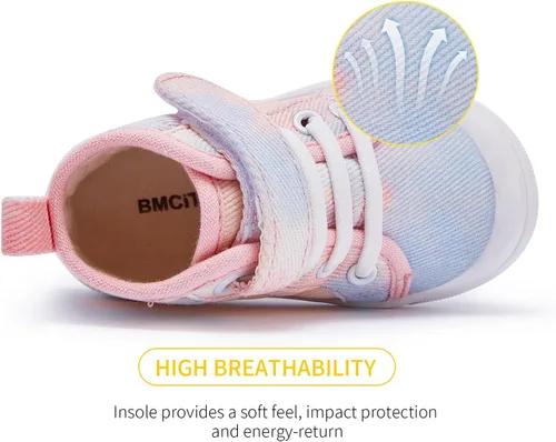 Vista 3 de BMCiTYBM Zapatos de lona para niños y niñas pequeños