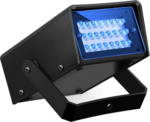 Vista 11 de 24 LED mini luz estroboscópica rosa luces de fiesta de baile LED