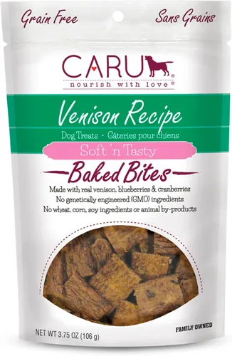 Vista 10 de Caru Soft 'n Tasty Baked Bites - Golosinas para perros, receta de cocodrilo, 3.5 onzas