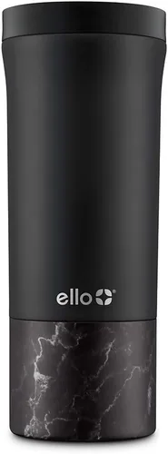 Vista 9 de Ello Jones - Taza de viaje de acero inoxidable aislada de 11 oz con tapa deslizante a prueba de fugas, taza pequeña de café de porción única