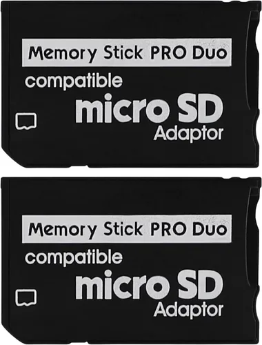 Vista 7 de Adaptador Memory Stick Pro Duo - Tarjeta Micro SD a MagicGate para PSP, cámara Adaptador Micro SD para PSP 1000/2000/3000, Sony Cyber-Shot