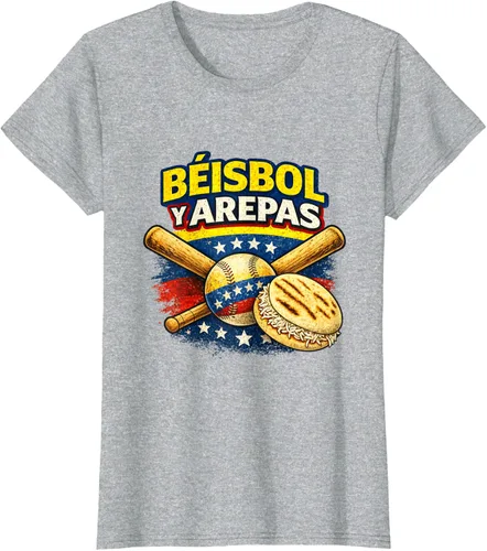 Vista 26 de Camiseta Beisbol y Arepas Venezuelas Baseball Pride Team 2026