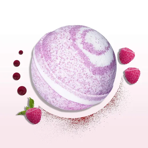 Vista 5 de Dove Milk Swirls Vanilla Raspberry Creamsicle Bombas de baño de 2.8 onzas (paquete doble)
