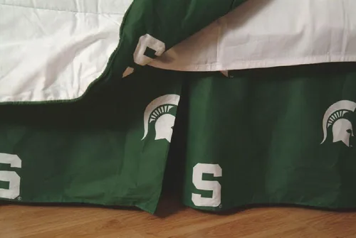 Vista 21 de College Covers Everything Comfy Nebraska Cornhuskers - Falda de cama con volantes, tamaño individual