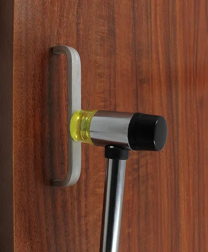 Vista 7 de Martillo de mazo de goma suave de doble cabeza de 0.984 in, martillo de goma de nailon, mazo de metal con cabezal de conversión de 2 piezas