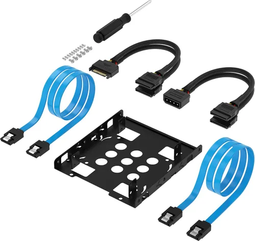 Vista 9 de SABRENT Kit de abrazadera de montaje para disco duro interno de 2.5 pulgadas a 3.5 pulgadas (BK-HDDH)