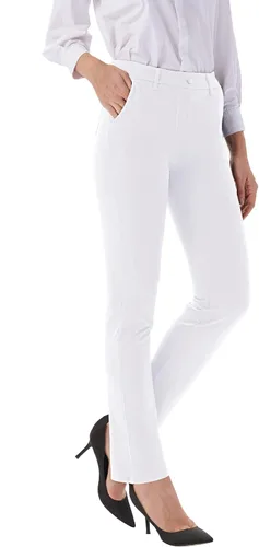 Vista 2 de nuveti Pantalones de vestir para mujer, elásticos, para yoga, negocios, trabajo, 4 bolsillos, pantalones ajustados para el trabajo o casual