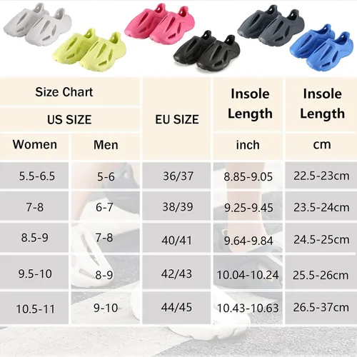 Vista 6 de Zapatos deportivos unisex de espuma 400 zapatos deportivos huecos casuales transpirables y ligeros para caminar, zapatos de agua, sandalias de playa