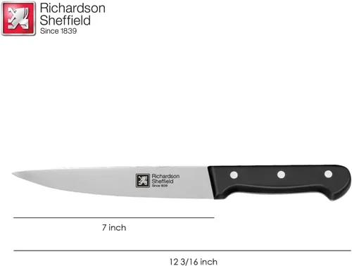 Vista 6 de Richardson Sheffield Cuchillo profesional universal FN202 de 6.5 pulgadas, acero inoxidable, aprobado por NSF