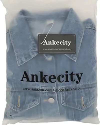 Vista 7 de Ankecity Chaquetas vaqueras de manga larga para mujer, abrigos de mezclilla sueltos de gran tamaño, Azul Patchwork