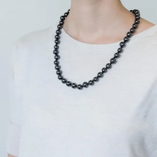 Vista 4 de Karelian Heritage - Collar de cristal de shungite auténtico, para equilibrar y proteger a las mujeres
