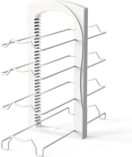 Vista 7 de Simple Houseware s - Organizador ajustable de cocina, color blanco
