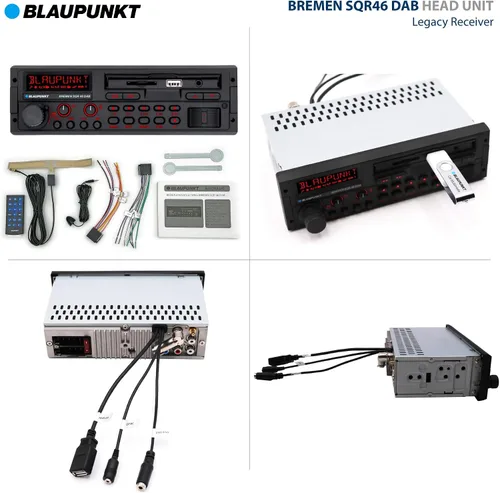 Vista 6 de BLAUPUNKT Bremen SQR 46 DAB Retro Car Stereo 80s Classic Bluetooth USB SD AUX - Negro