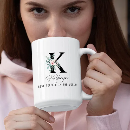 Vista 3 de Taza para el mejor maestro del mundo, regalo personalizado para profesor con nombre, taza de café para el mejor maestro, regalo personalizado