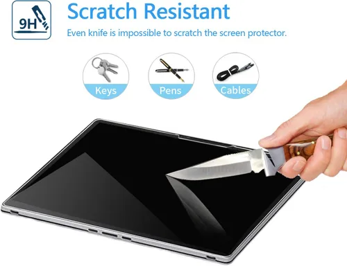 Vista 2 de Megoo Protector de pantalla para Surface Book 3 de 15 pulgadas, vidrio templado, transparente HD, dureza 9H, también para Microsoft Surface Book 2