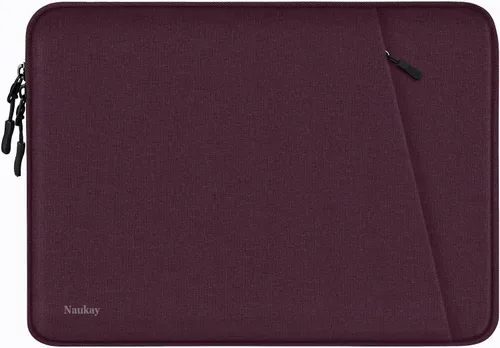 Vista 9 de Funda para laptop de 13.3 pulgadas, a prueba de golpes, funda protectora para computadora con bolsillo para accesorios, bolsa para laptop compatible