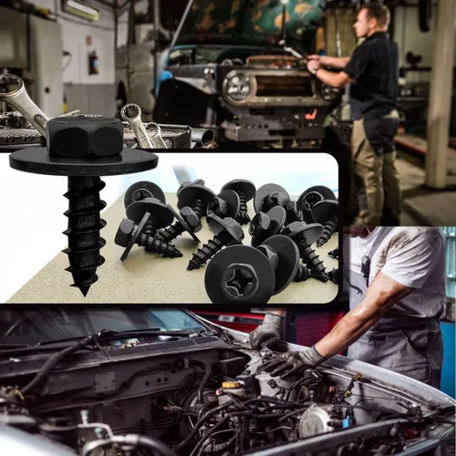 Vista 2 de 20 tornillos para cubierta de parachoques compatibles con Toyota Lexus Camry Tacoma Avalon Prius Corolla 90159-60498