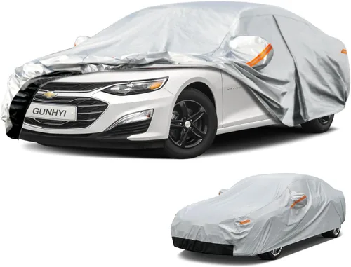 Vista 64 de GUNHYI - Funda de automóvil de 6 capas para Tesla Model 3 (2017-2025), impermeable para todo tipo de clima, protección UV contra la nieve, el sol