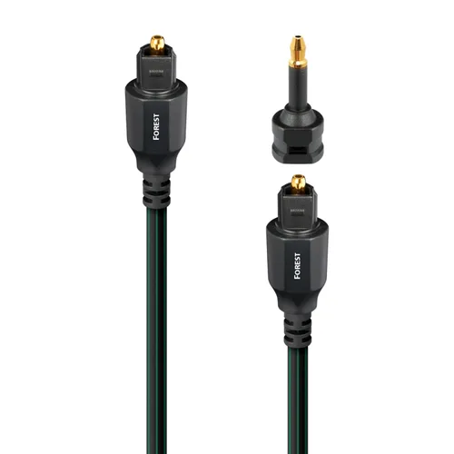 Vista 3 de AudioQuest Forest Toslink - Cable de audio digital de fibra óptica, 246.1 ft, color verde