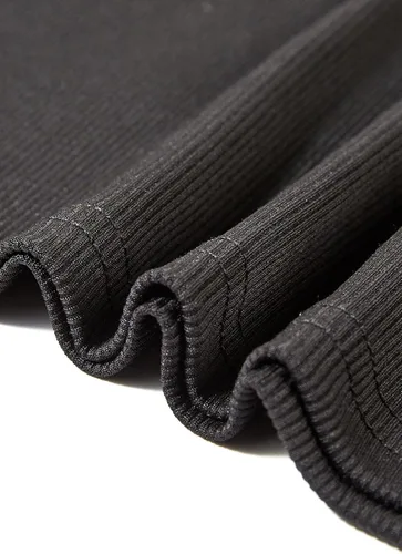 Vista 8 de Dobrila Conjunto de entrenamiento casual para mujer, 2 piezas, camiseta sin mangas acanalada, cintura alta, traje de gimnasio, leggings de yoga