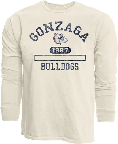 Vista 29 de Blue 84 NCAA Camiseta unisex-adulto de manga larga con licencia oficial de la NCAA, teñida en anillos, color marfil