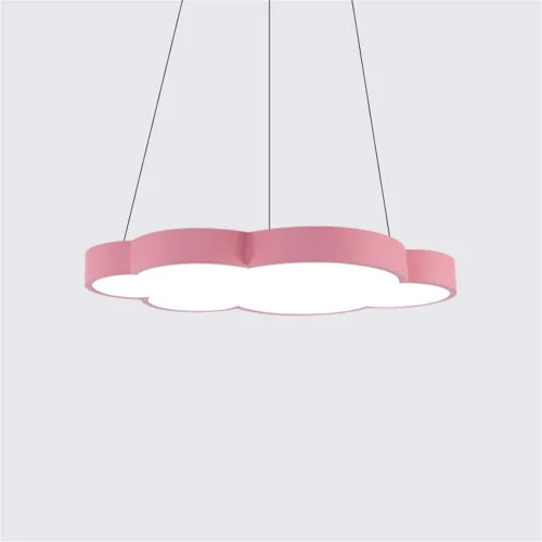 Vista 9 de Luces colgantes LED modernas regulables en forma de nube, NIUYAO Kids Room Metal 1 lámpara colgante en acrílico (bombilla incluida)