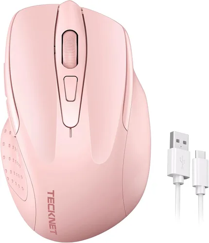 Vista 13 de TeckNet Pro M003 mouse inalámbrico, Negro