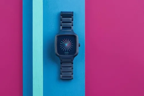 Vista 4 de Rado Reloj automático True Square Azul Patchwork Avant Garde