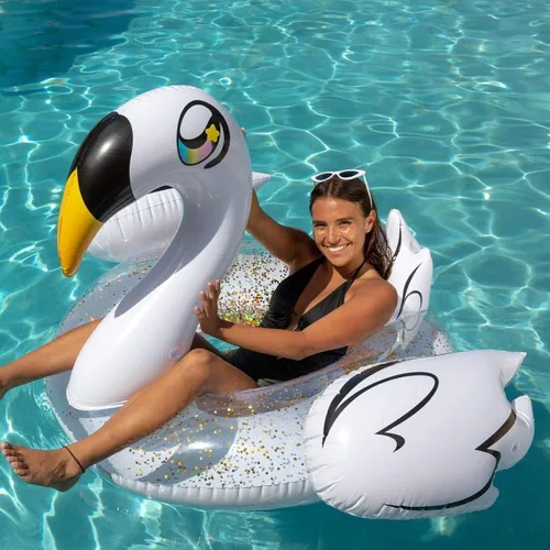 Vista 2 de PoolCandy Tubos inflables de piscina y anillos de natación para animales