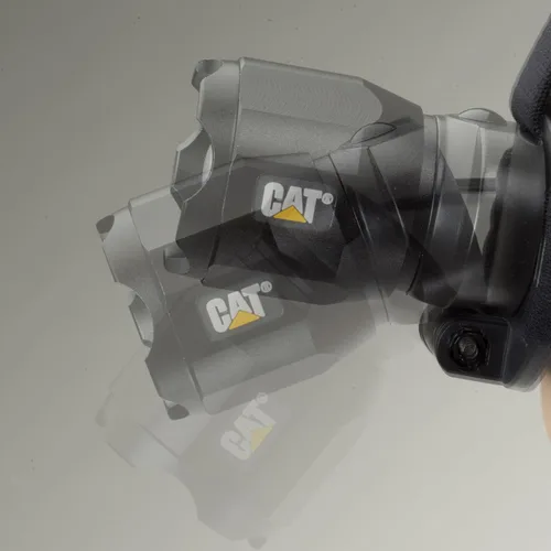 Vista 2 de Cat CT4205 - Linterna frontal de enfoque LED CREE recargable de 380 lúmenes con cabezal de ángulo ajustable (negro), pequeño