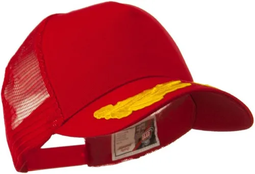 Vista 14 de e4Hats.com Tapa de parche de hojas de roble dorado con malla de 5 paneles