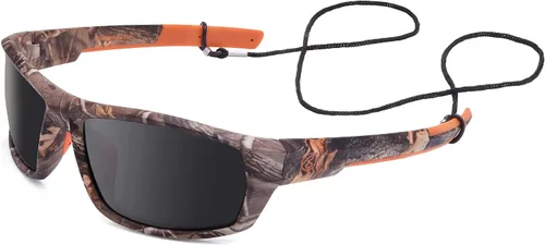 Vista 6 de BRUBAKER Gafas de sol polarizadas de camuflaje para pesca y caza, lentes