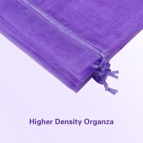 Vista 5 de Zwish Paquete de 100 bolsas de regalo de organza de 8 x 12 pulgadas, 10 colores sólidos mezclados para dulces, chocolate, fiesta, Navidad, regalo