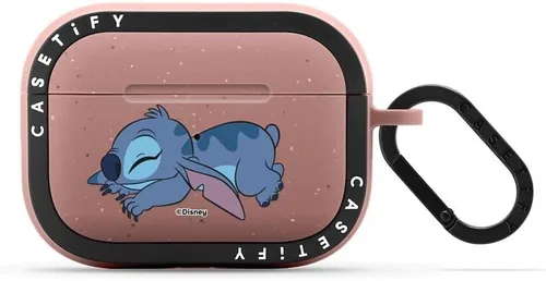 Vista 15 de CASETiFY AirPods Pro (1ª/2ª Gen) Estuche Bounce con Anillo [Colaboración Frozen] - Copo de Nieve de Anna - Taupe Mate