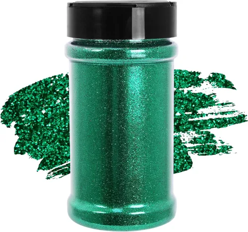 Vista 11 de Purpurina negra ultrafina, 16 onzas (1 libra), purpurina fina para manualidades de resina, uñas, vasos, slime, cosméticos y decoración de festivales