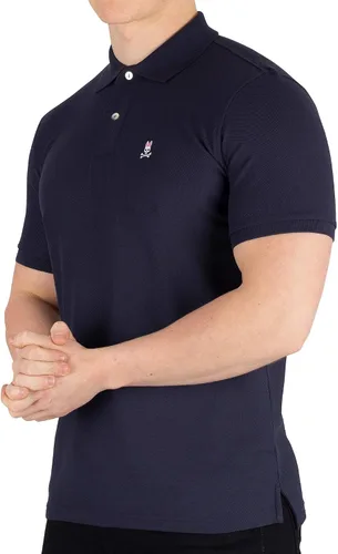 Vista 2 de Psycho Bunny Polo de piqué de manga corta para hombre
