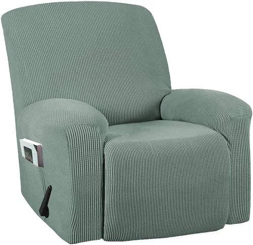 Vista 17 de Funda para silla reclinable, mezcla de poliéster, suave, para sofá, fundas protectoras elásticas con parte inferior elástica, tela tejida jacquard