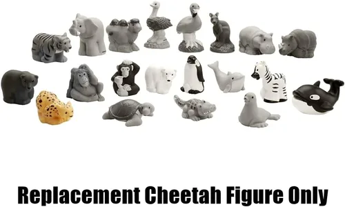 Vista 4 de Pieza de repuesto para la colección de animales del zoológico de Fisher-Price Little People - DKN66 ~ Figura de guepardo de repuesto