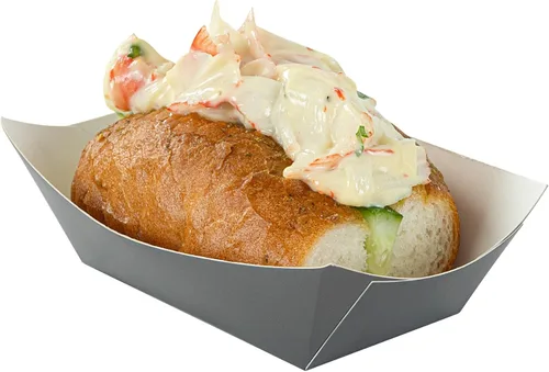 Vista 52 de Restaurantware -Bio Tek - Bandejas de alimentos de 2 onzas, 400 bandejas de papel desechables para alimentos, resistentes, a prueba de grasa, botes