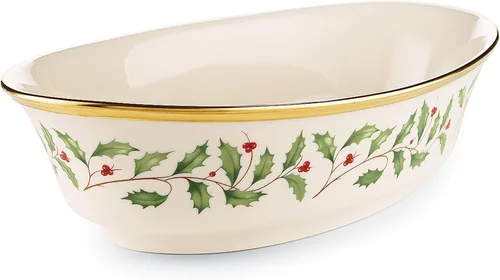 Vista 35 de Lenox 898272 Plato Cubierto Navideño, Pequeño, Navidad, Vajilla Festiva para Servir