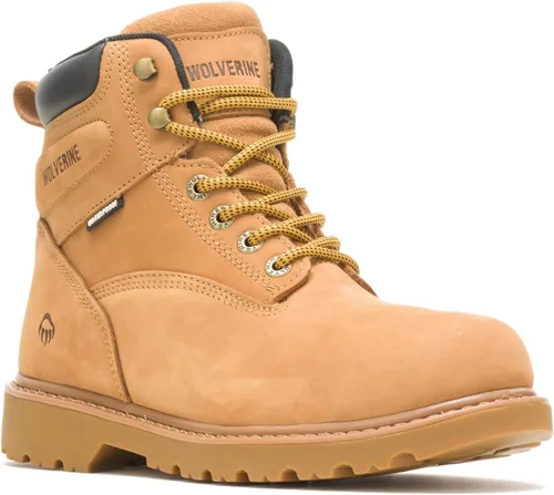 Vista 3 de Wolverine Floorhand Botas de trabajo impermeables con punta de acero de 6 pulgadas Trigo