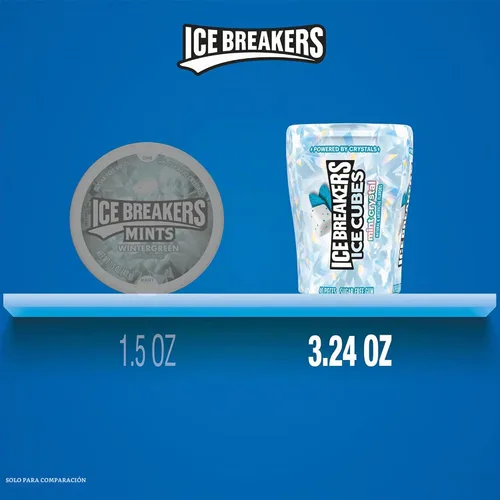 Vista 7 de ICE BREAKERS Ice Cubes - Botellas de goma de mascar sin azúcar, 3.24 onzas (6 unidades, 40 piezas)