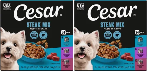 Vista 13 de Cesar Filets in Gravy - Alimento húmedo para perros, variedad de mezcla