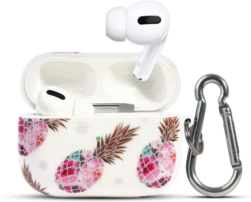 Vista 5 de Funda protectora de lujo para AirPods PRO, kit de accesorios para niñas para AirPods PRO, color mármol azul