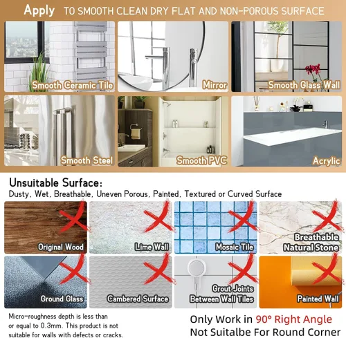 Vista 9 de LEVERLOC Shower Caddy - Ventosa de seguridad visual, estantes para ducha Negro