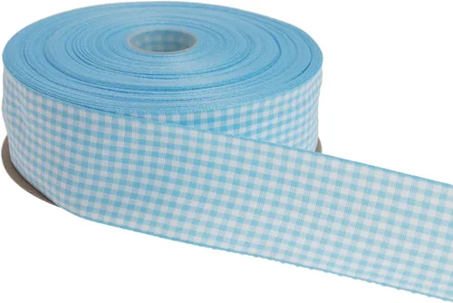 Vista 77 de Cinta a cuadros de 50 yardas cada rollo 100% poliéster con borde tejido (1/1-2 pulgadas x 50 yardas, negro)