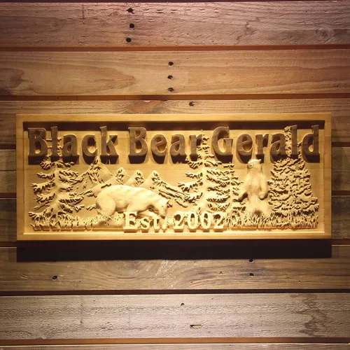 Vista 50 de ADVPRO wpa0031 - Letrero de madera personalizado con nombre de Lake House para decoración del hogar, boda, tamaño mediano, 18.25 x 7.25 pulgadas